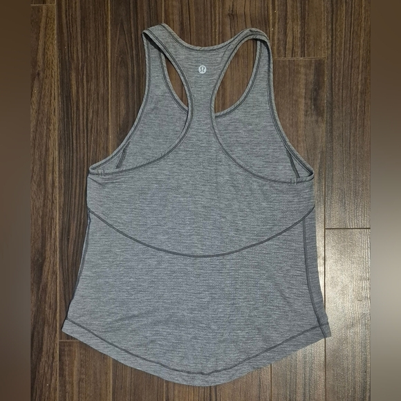Lululemon Long Distance Tank – Heathered Black Size 6 - Picture 4 of 7